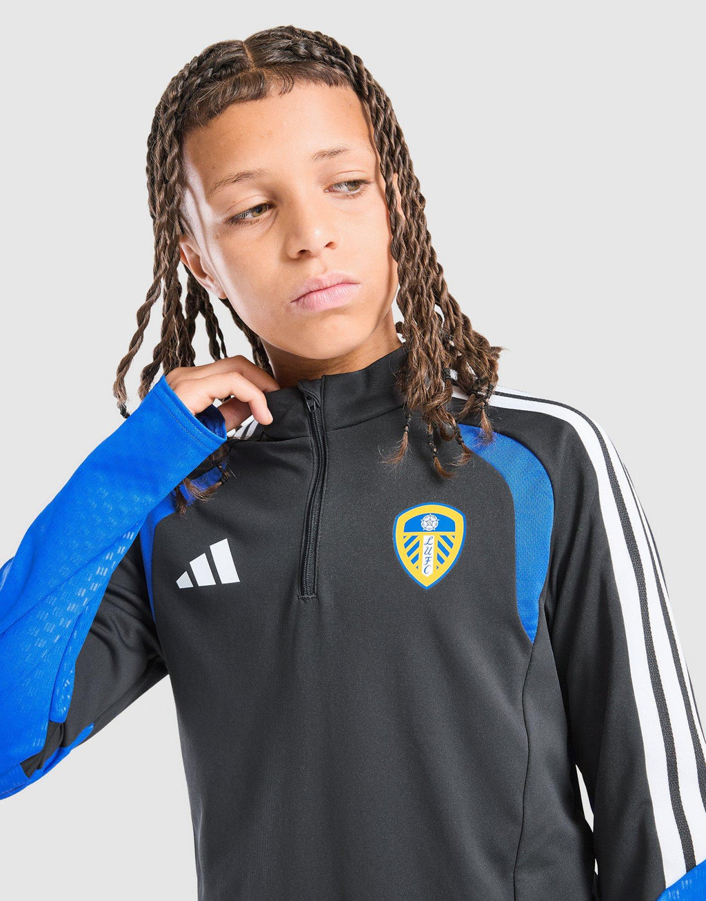 Leeds United FC Tiro 26 Training 1/4 Zip Top Jnr