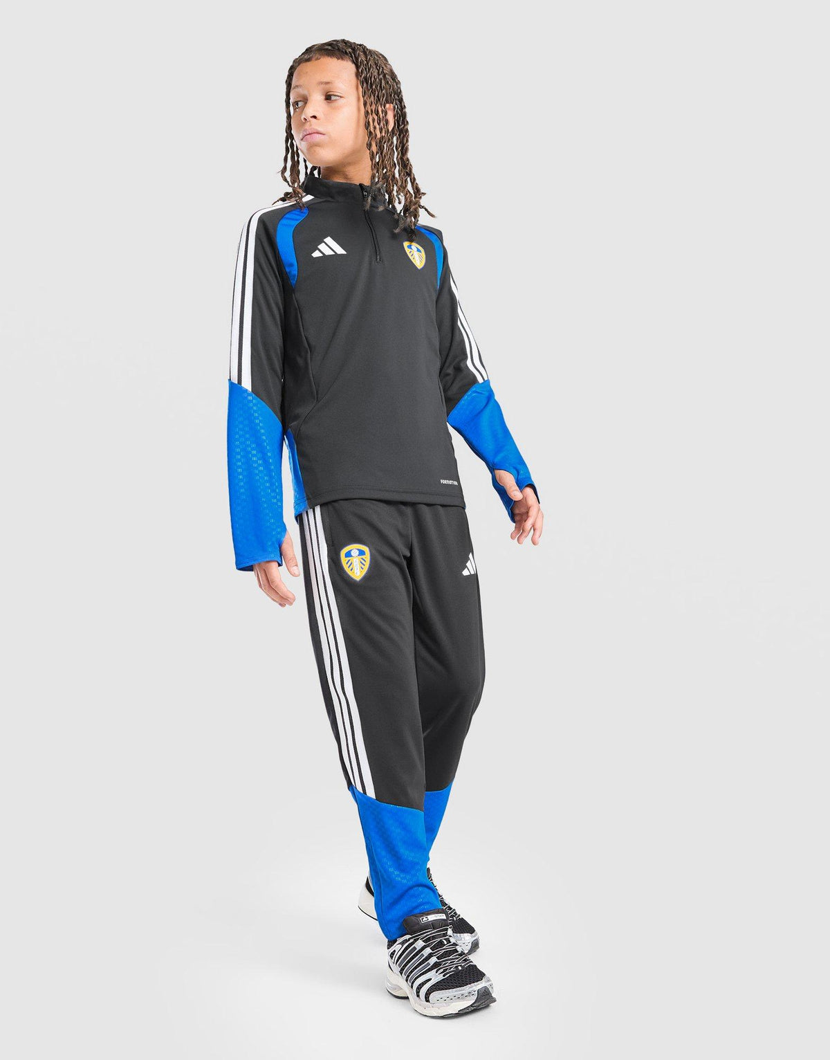 Leeds United FC Tiro 26 Training 1/4 Zip Top Jnr
