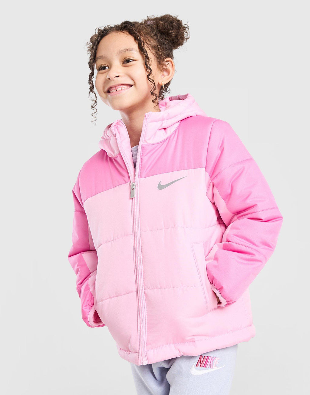 Girls' Colour Block Baffle Jacket Children