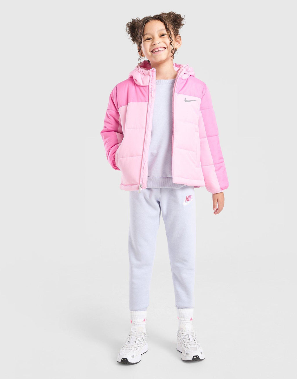 Girls' Colour Block Baffle Jacket Children