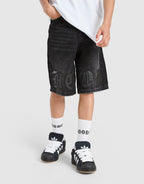 Gradient Denim Jorts Junior
