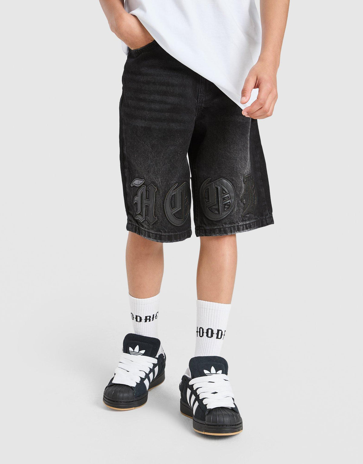 Gradient Denim Jorts Junior