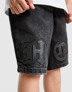 Gradient Denim Jorts Junior