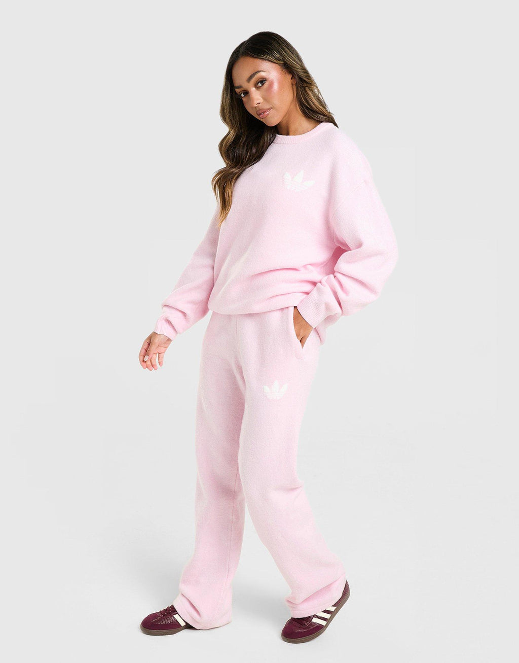 Trefoil Knit Track Pants