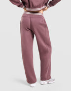 Ribbed Wide Leg Joggers