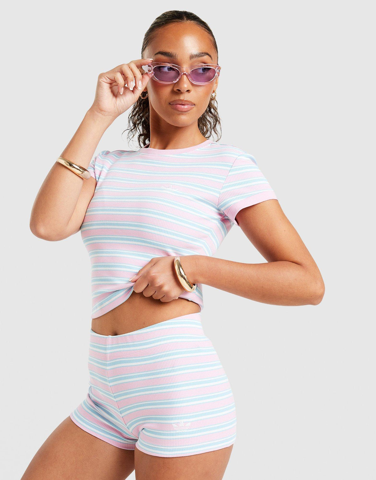 Stripe Micro Shorts