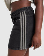 Denim 3-Stripes Mini Skirt