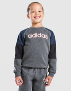 Linear Colour Block Crew Tracksuit Children