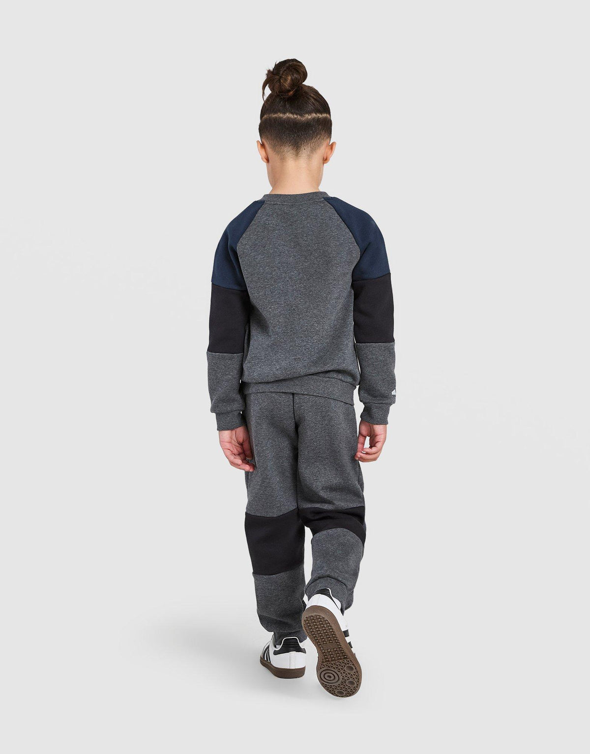 Linear Colour Block Crew Tracksuit Children