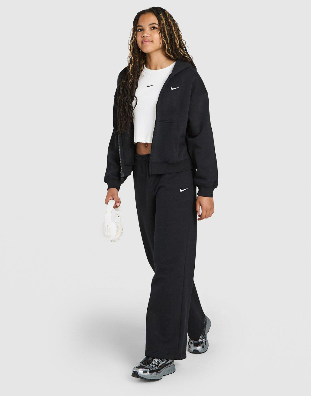 Girls' Studio Fleece Wide Leg Joggers Junior