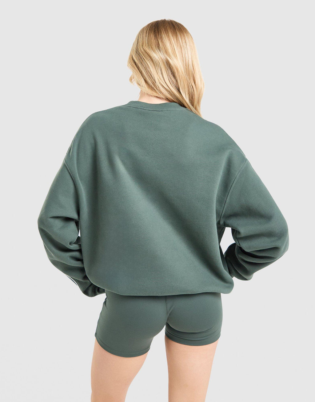 Gym Life Swoosh Oversized Crew Sweatshirt