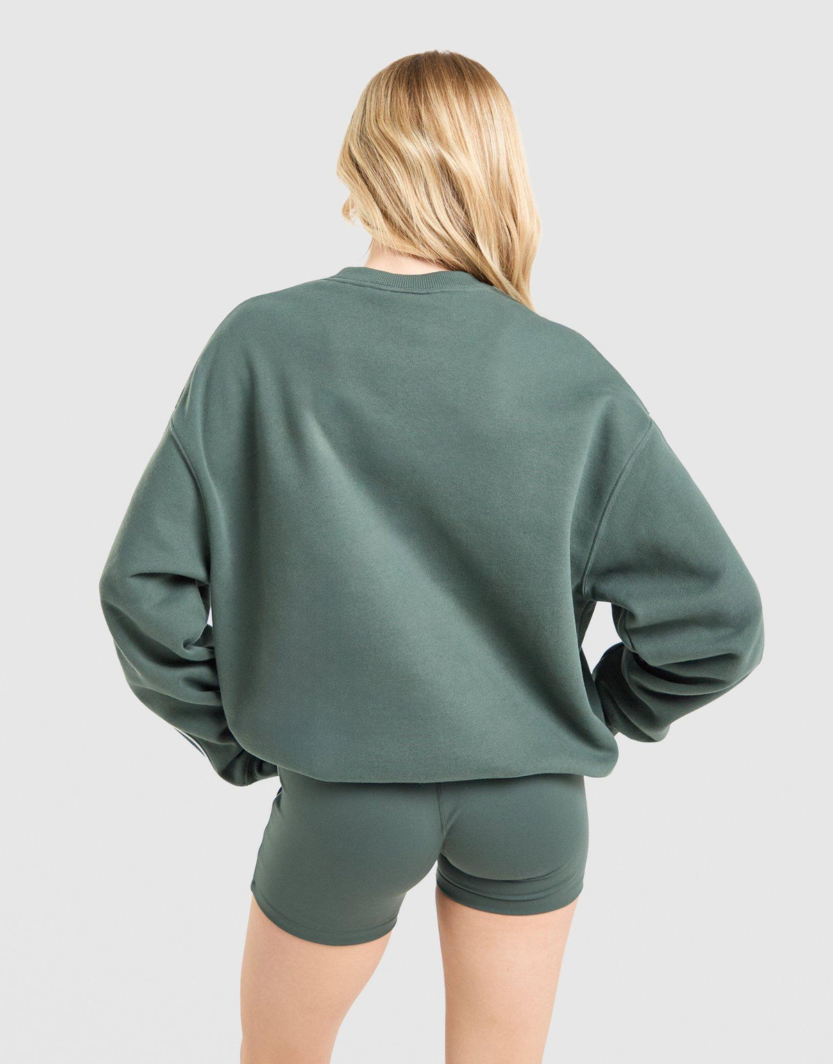 Gym Life Swoosh Oversized Crew Sweatshirt