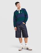 Long Sleeve Rugby Crew Sweatshirt