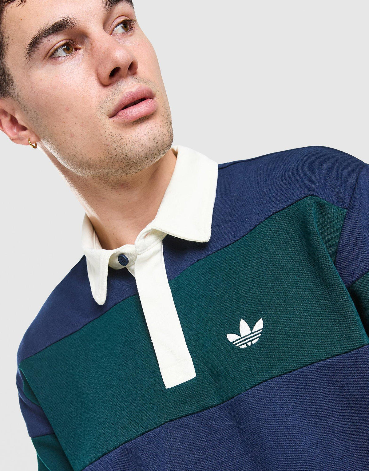 Long Sleeve Rugby Crew Sweatshirt