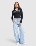 Sync Oversized Wide Leg Jeans