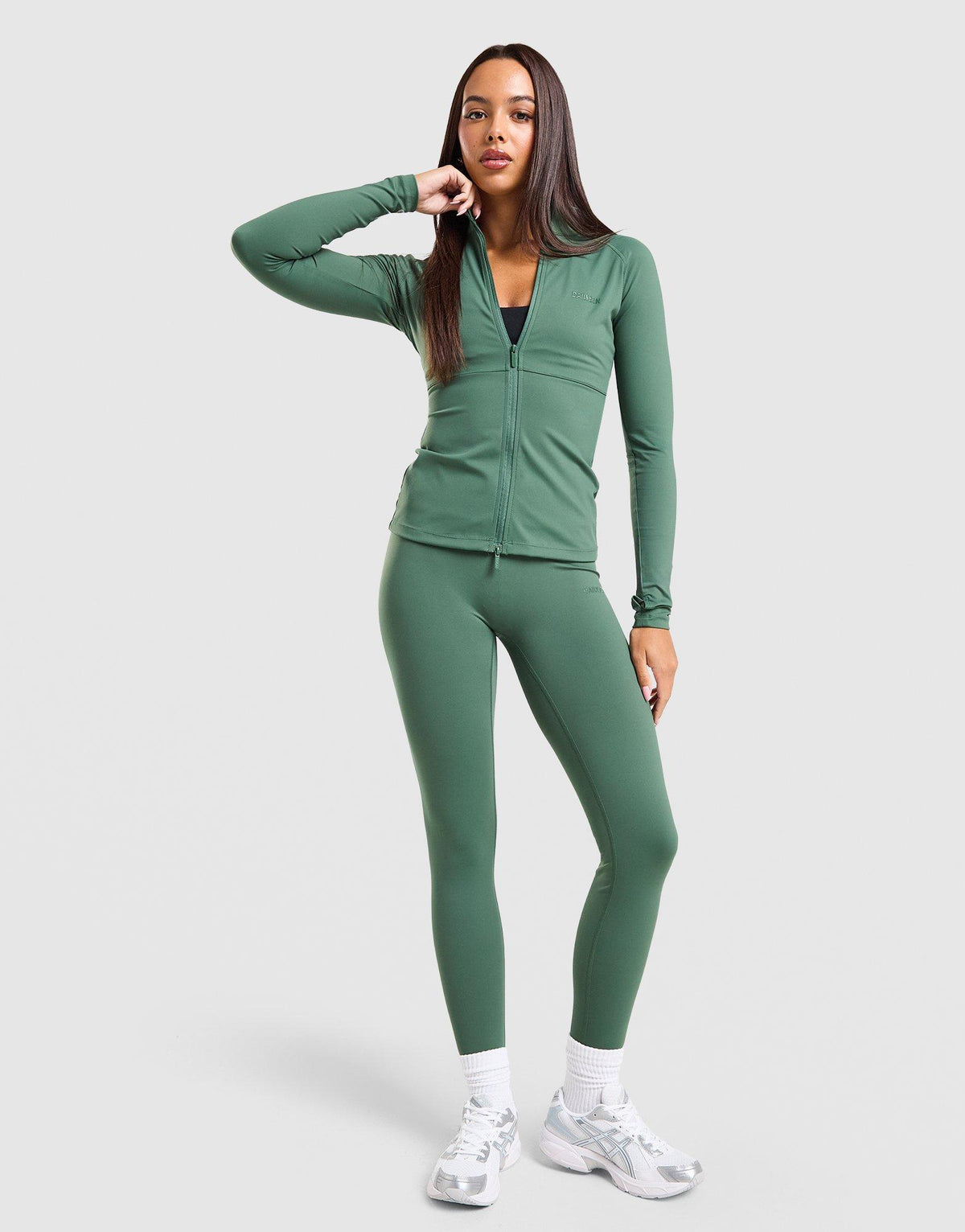 Sculpt Full Zip Fitted Top