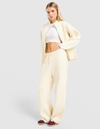 Snug Knit Wide Leg Joggers