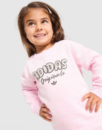 Girls' Polka Dot Crew Tracksuit Infant