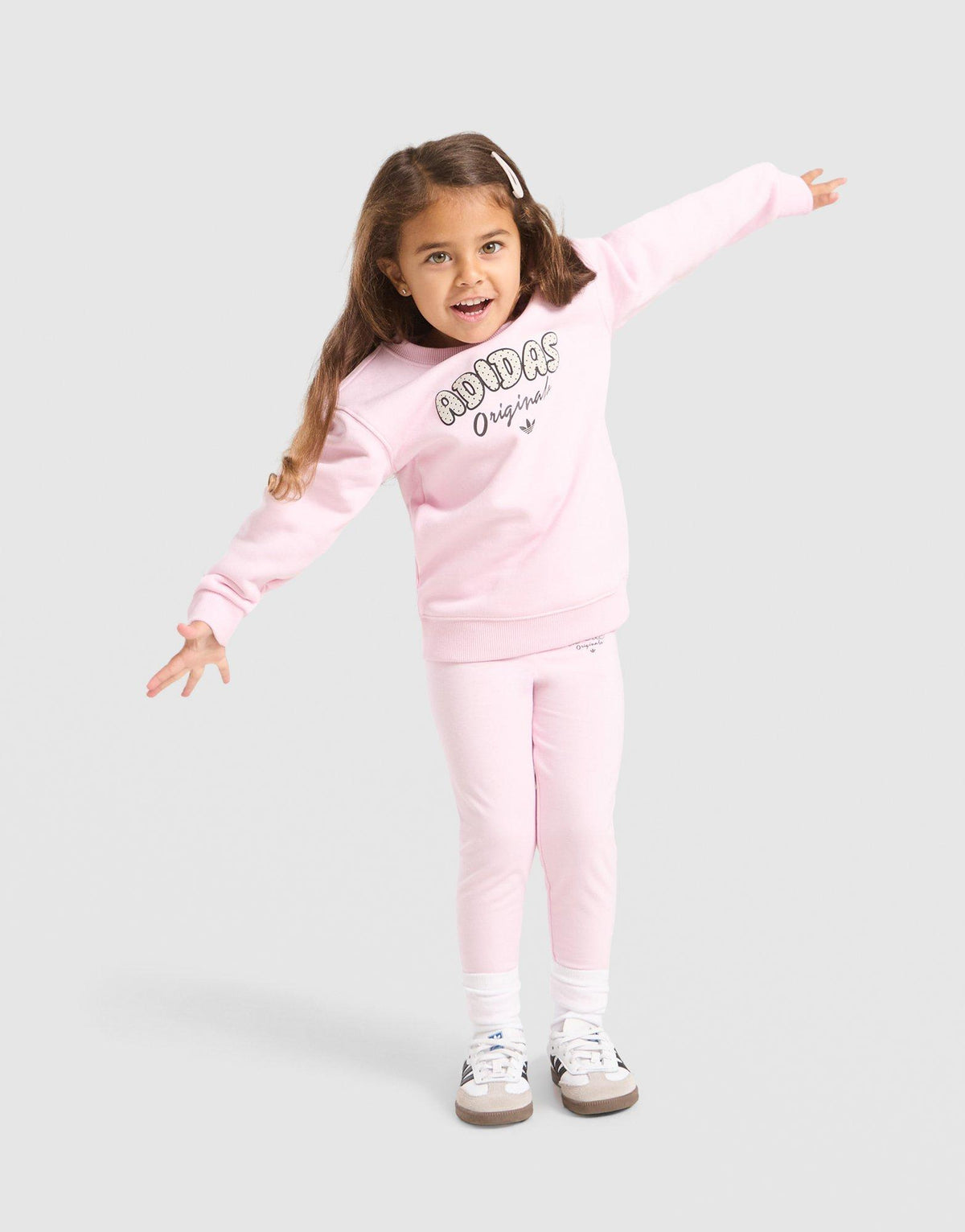 Girls' Polka Dot Crew Tracksuit Infant