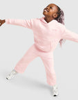 Girls' Heart Stitch Hooded Tracksuit Children