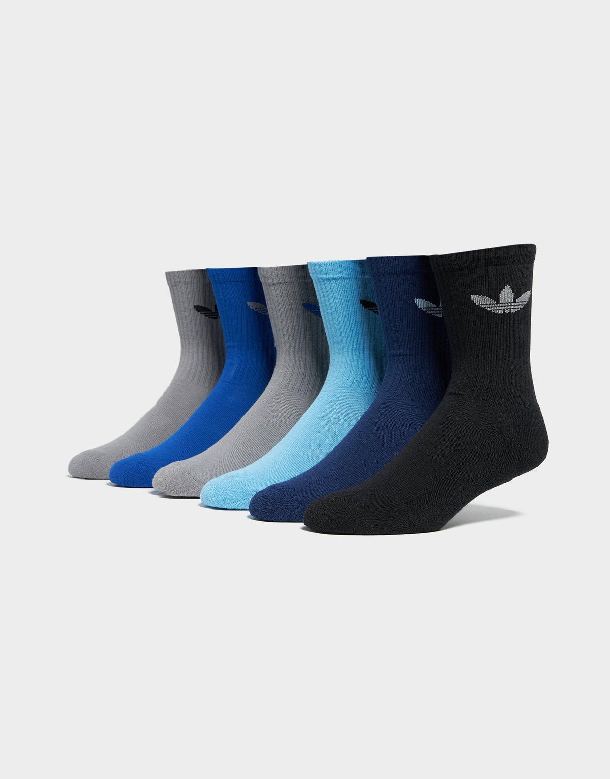 Trefoil Cushion Crew Socks 6 Pairs