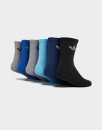 Trefoil Cushion Crew Socks 6 Pairs
