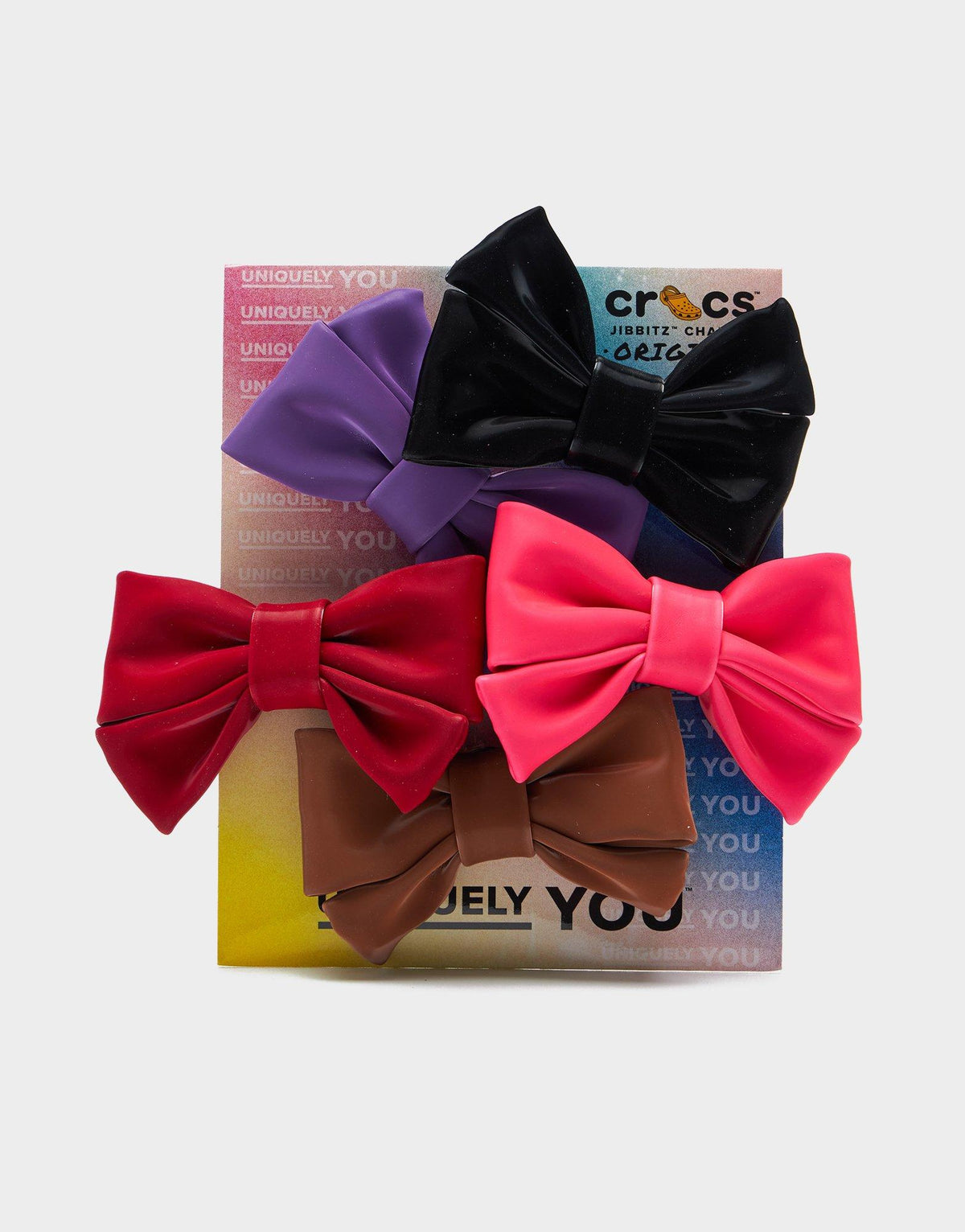 Jibbitz Charms 'Solid Romantic Bow' 5 Pack