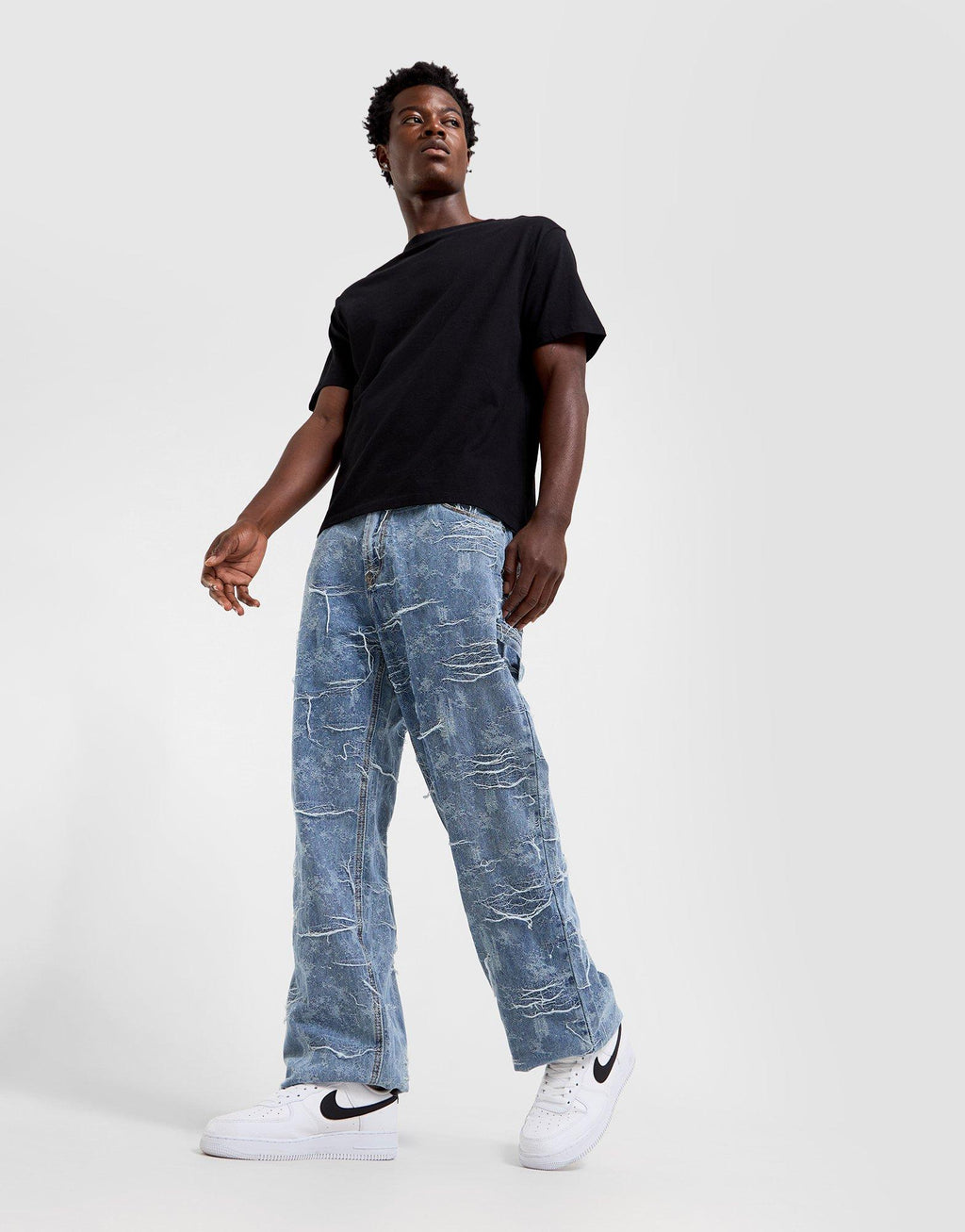 Distressed Denim Jeans