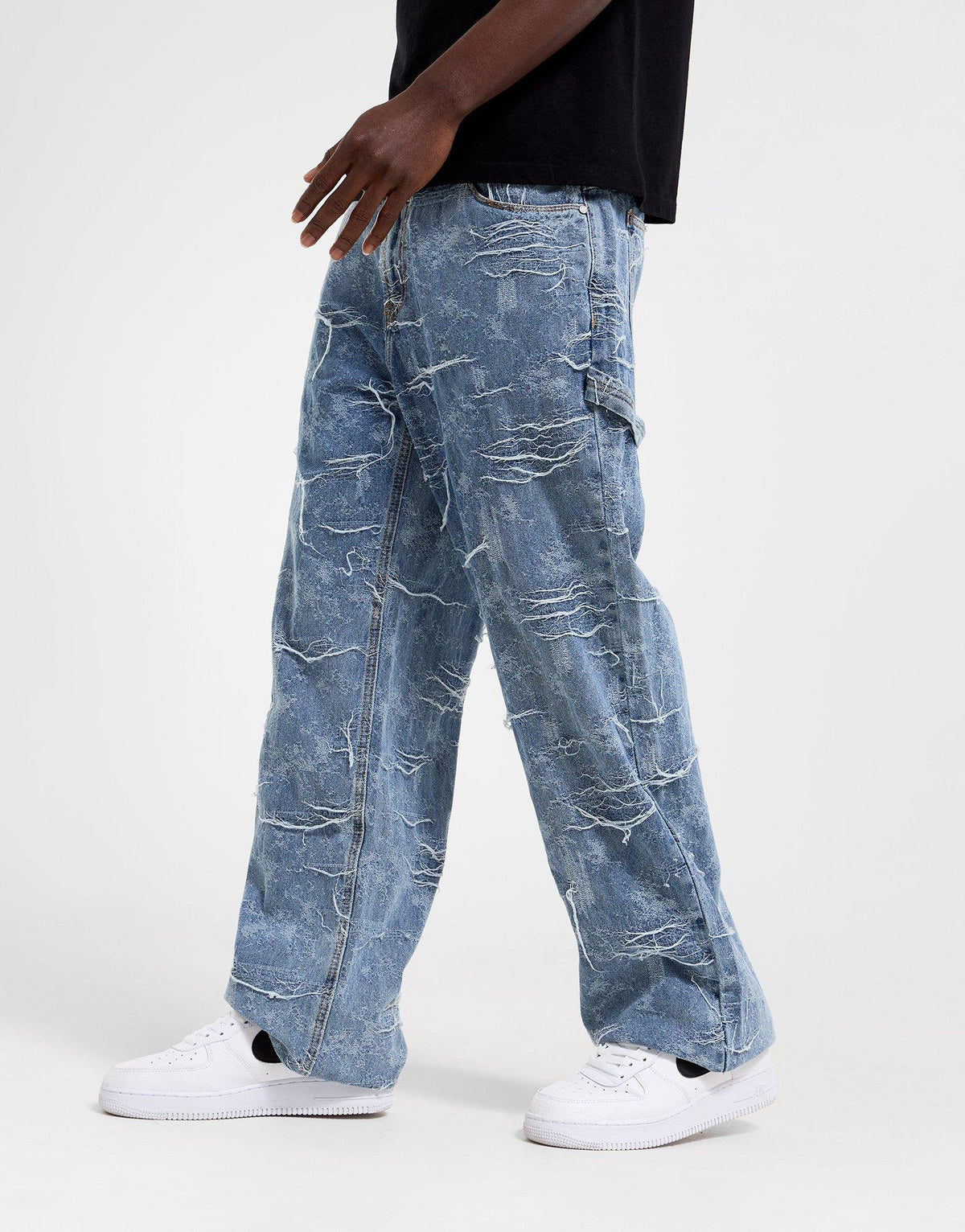 Distressed Denim Jeans