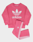 Loose Crew Flared Leggings Set
