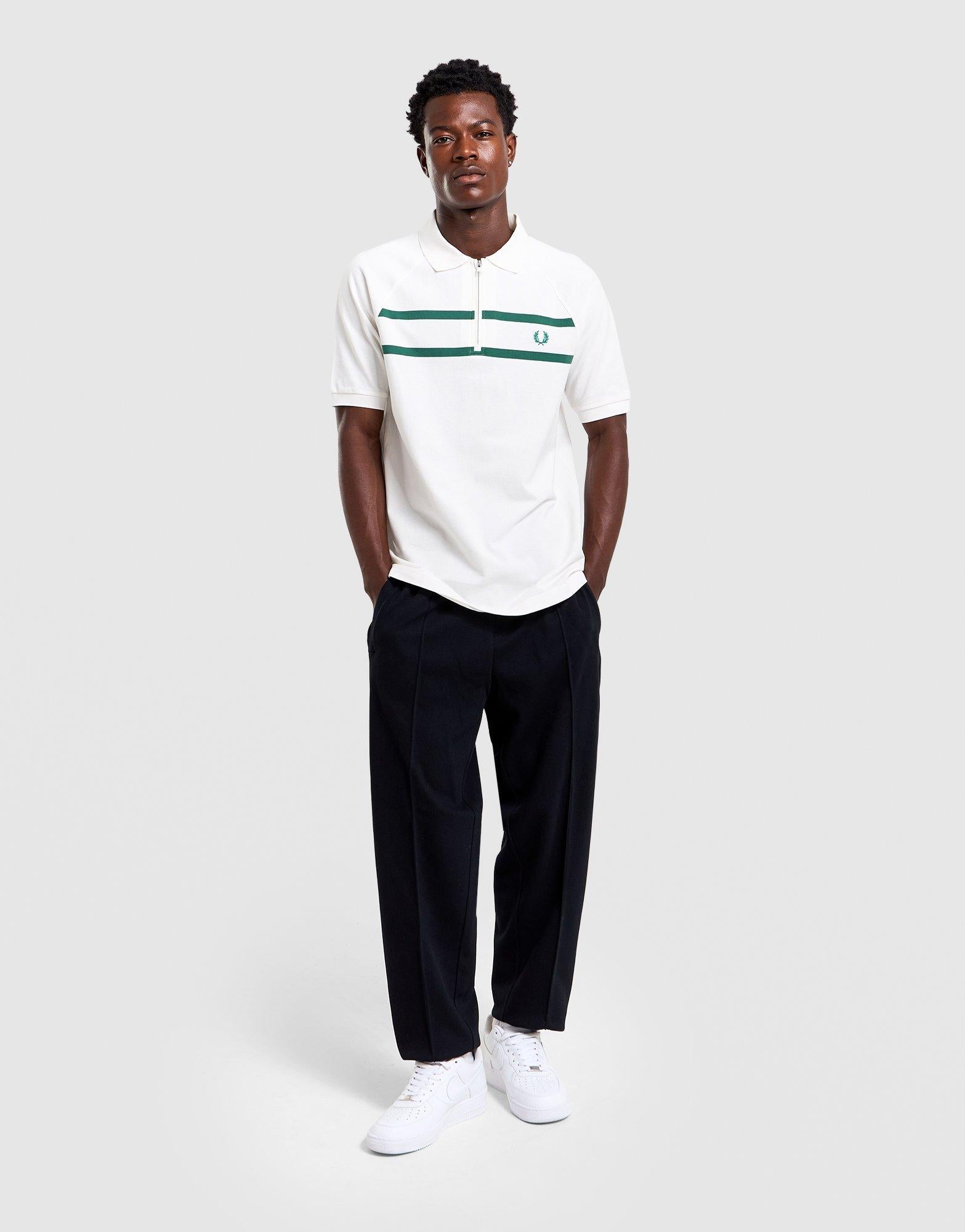 Pique Zip Polo T-Shirt