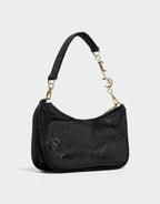 Tape Velour Mono Shoulder Bag