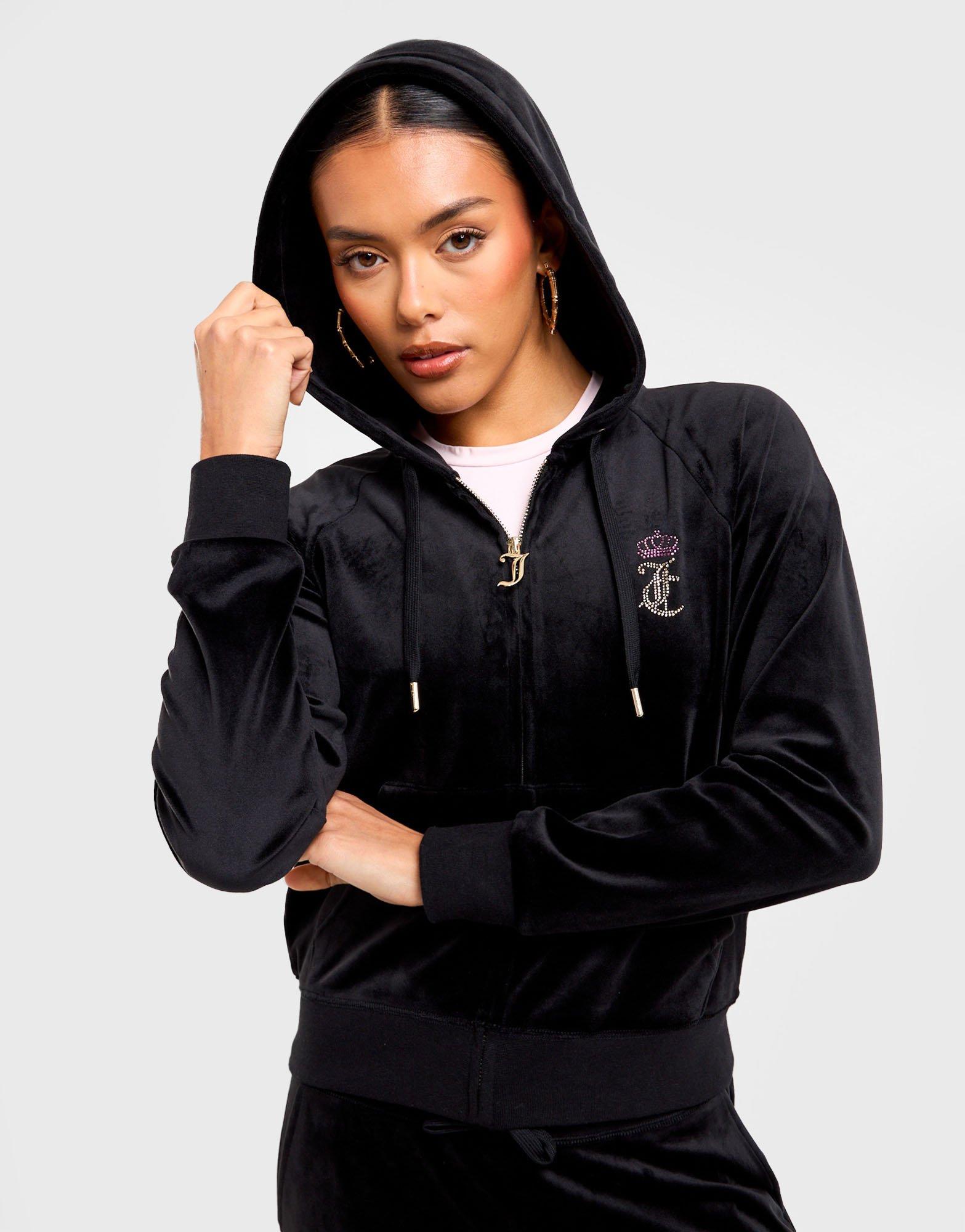 Heart Velour Full-Zip Hoodie