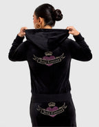 Heart Velour Full-Zip Hoodie