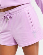 Heart Velour Shorts