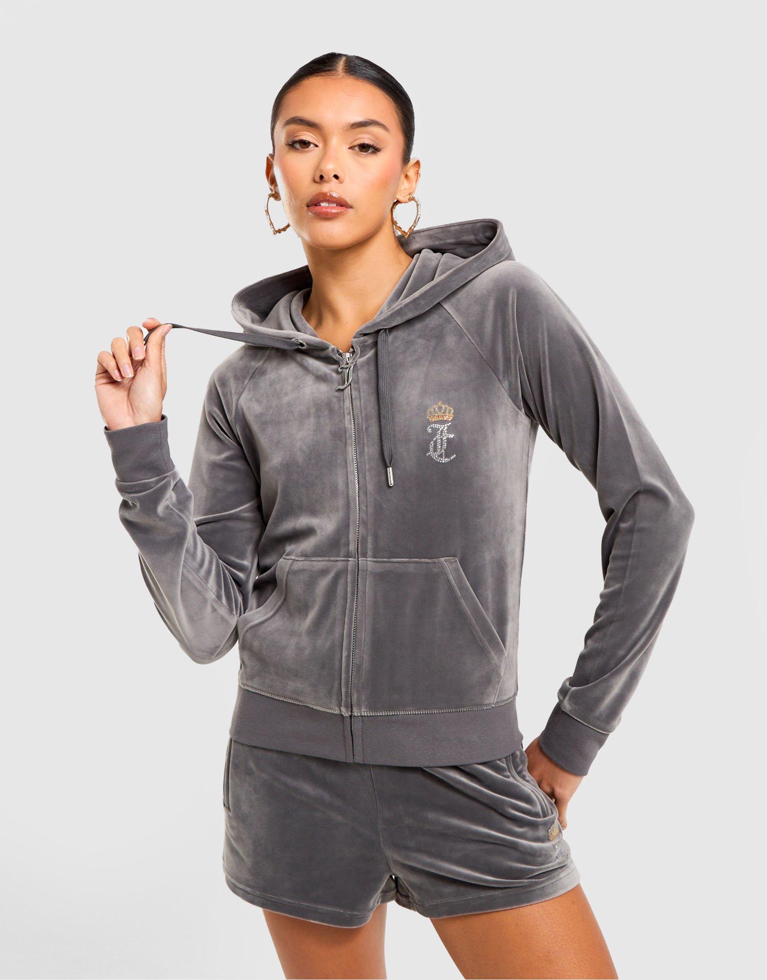 Heart Velour Full-Zip Hoodie