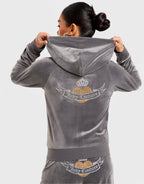 Heart Velour Full-Zip Hoodie