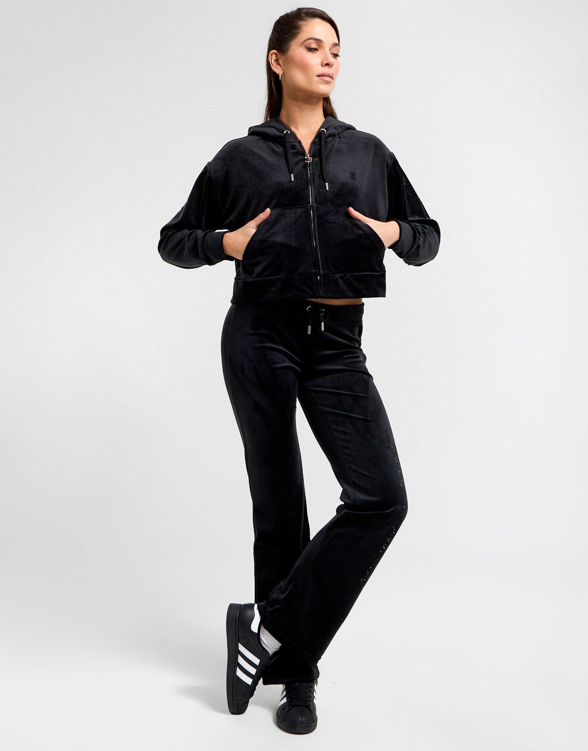 Velour Full Zip Hoodie