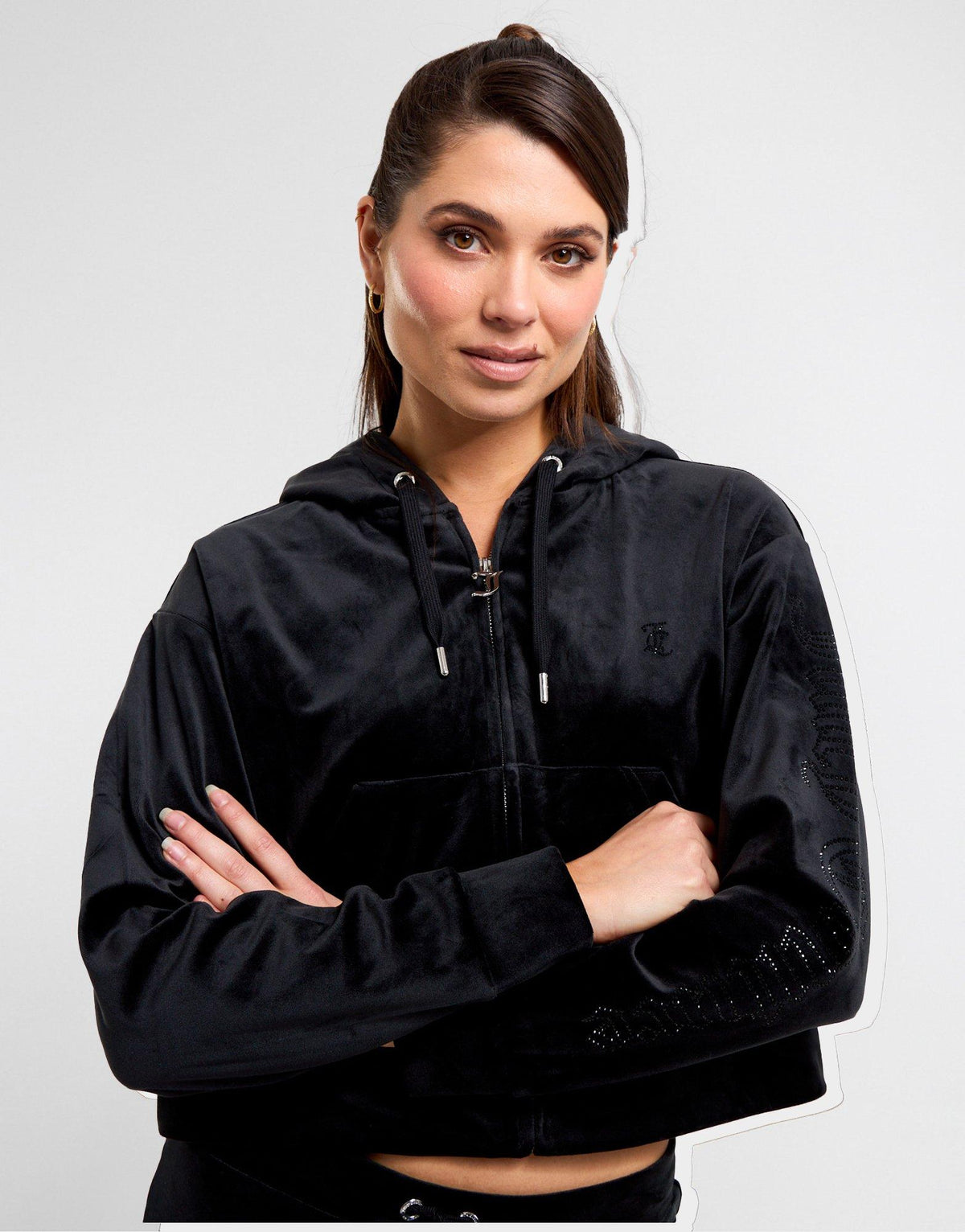 Velour Full Zip Hoodie