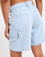Script Denim Jorts