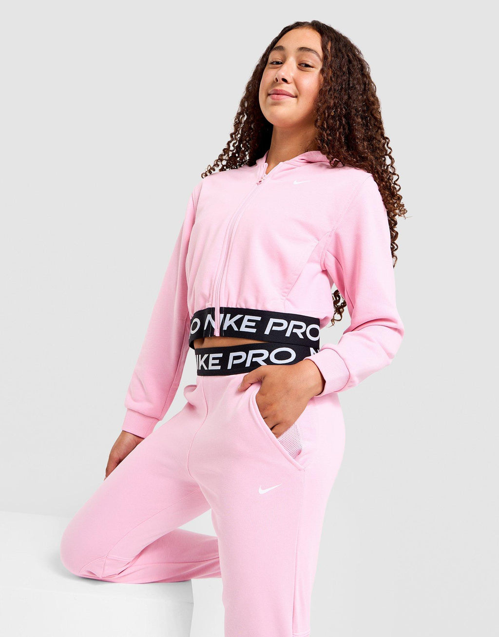 Pro Crop Full-Zip Hoodie Junior's