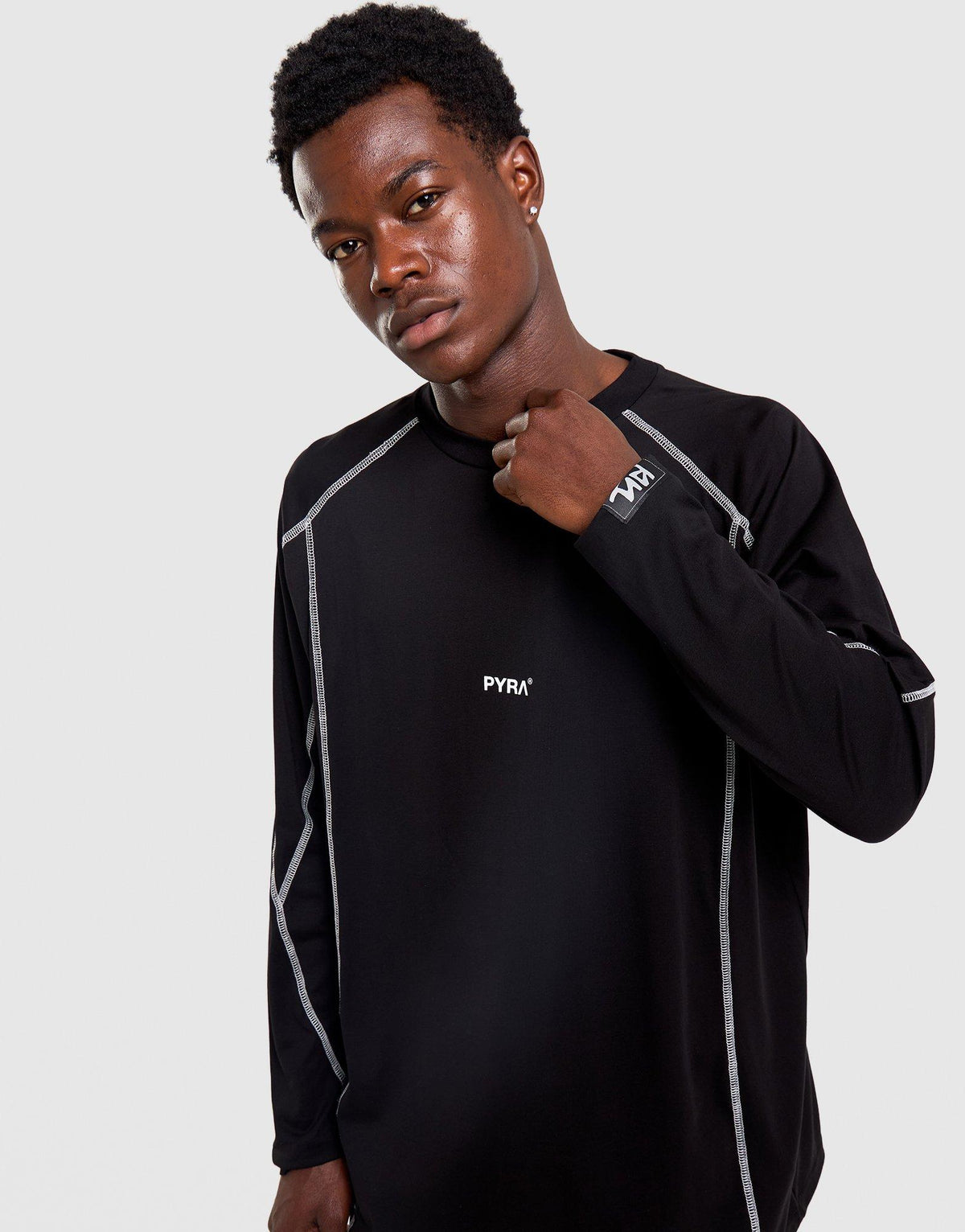 Long Sleeve Contrast Top