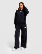 Mid-Rise Fleece Wide-Leg Pants