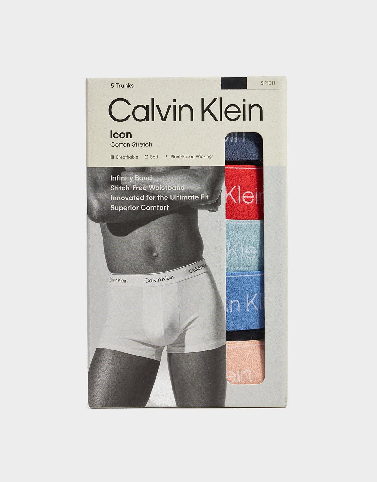 Icon Cotton Stretch Trunks 5 Pack