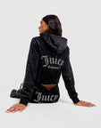 Full-Zip Velour Hoodie