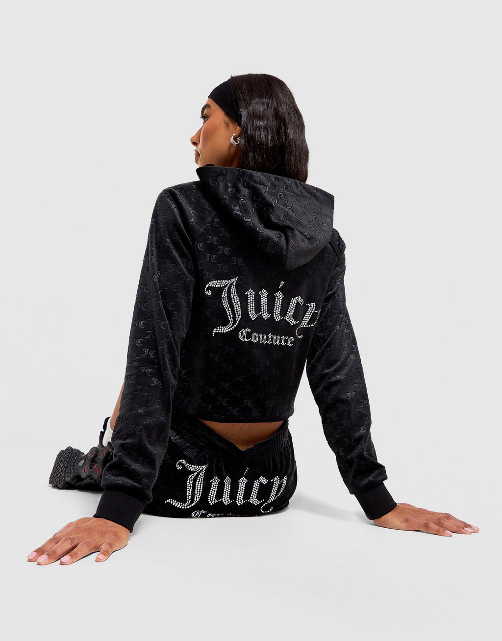 Full-Zip Velour Hoodie