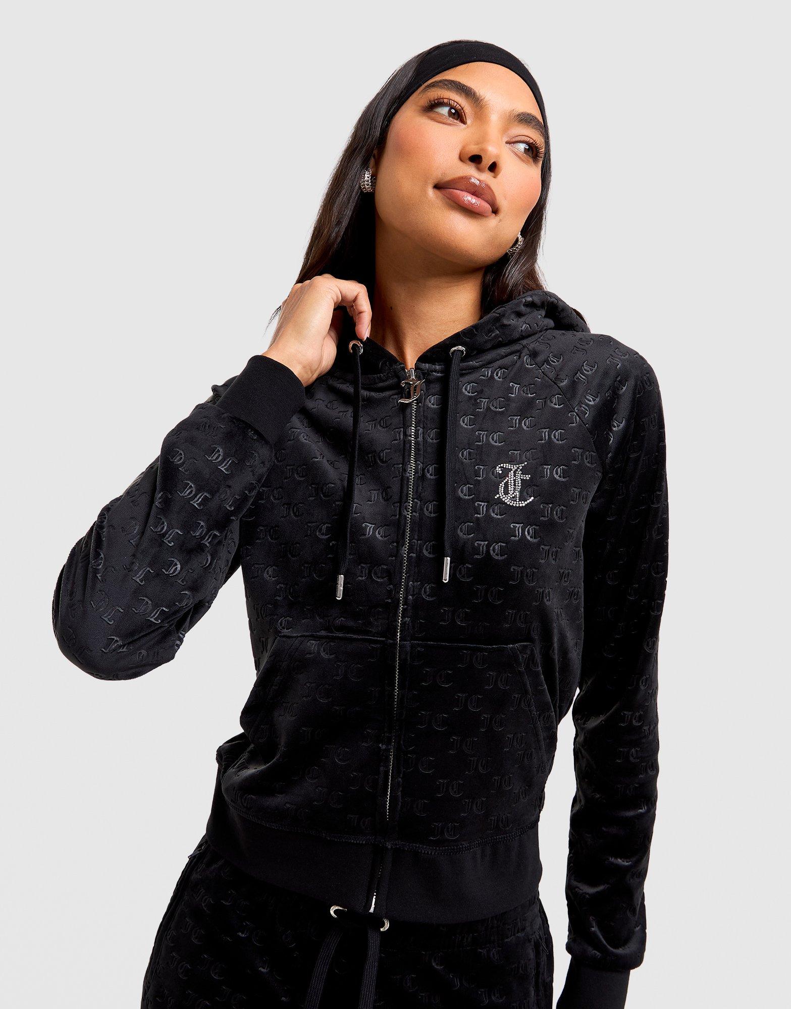 Full-Zip Velour Hoodie