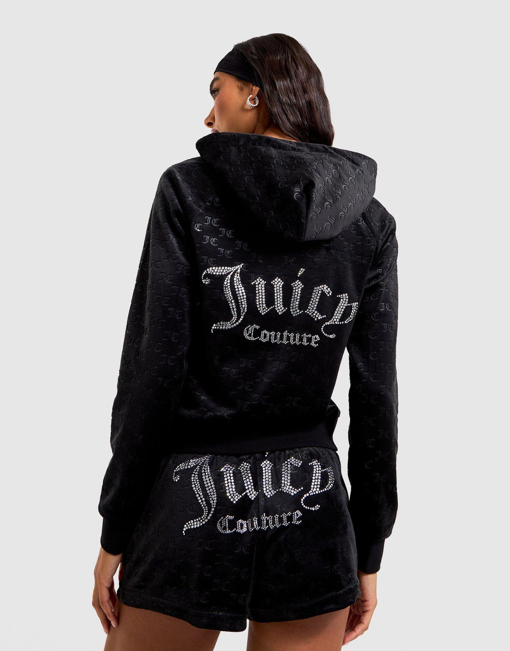 Full-Zip Velour Hoodie