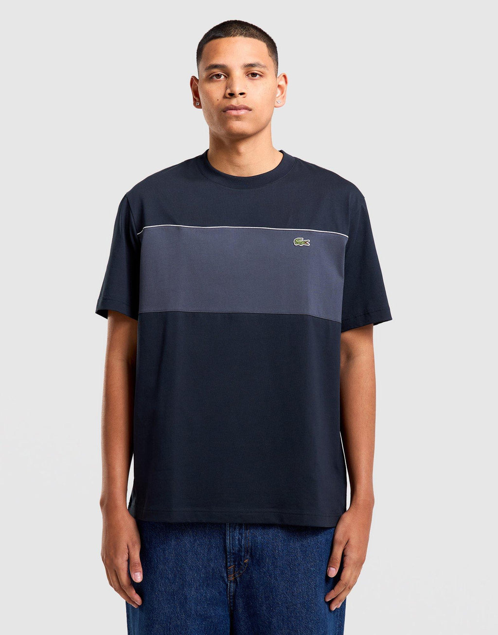 Colour-Block Cotton T-Shirt