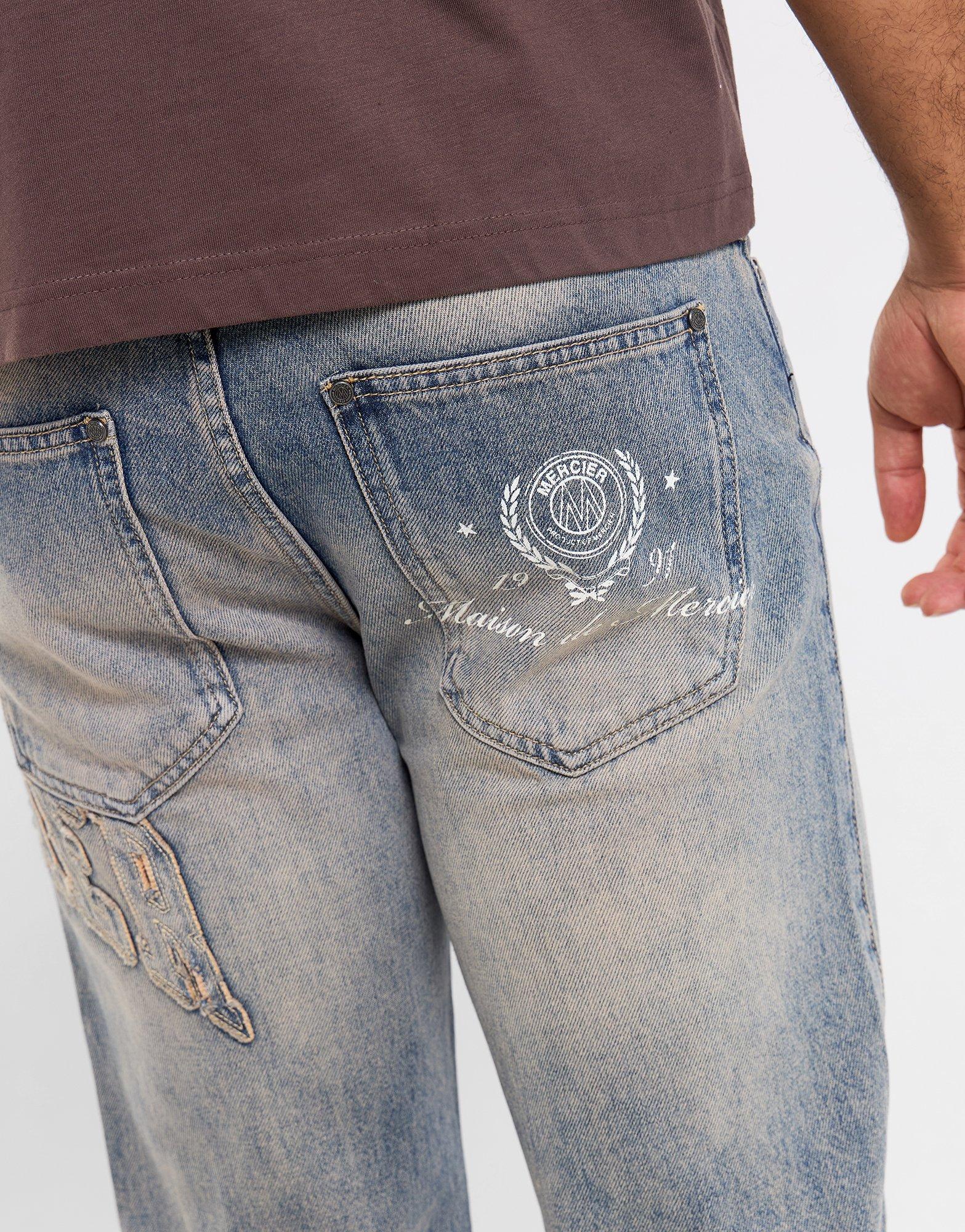 Distressed Denim Jeans